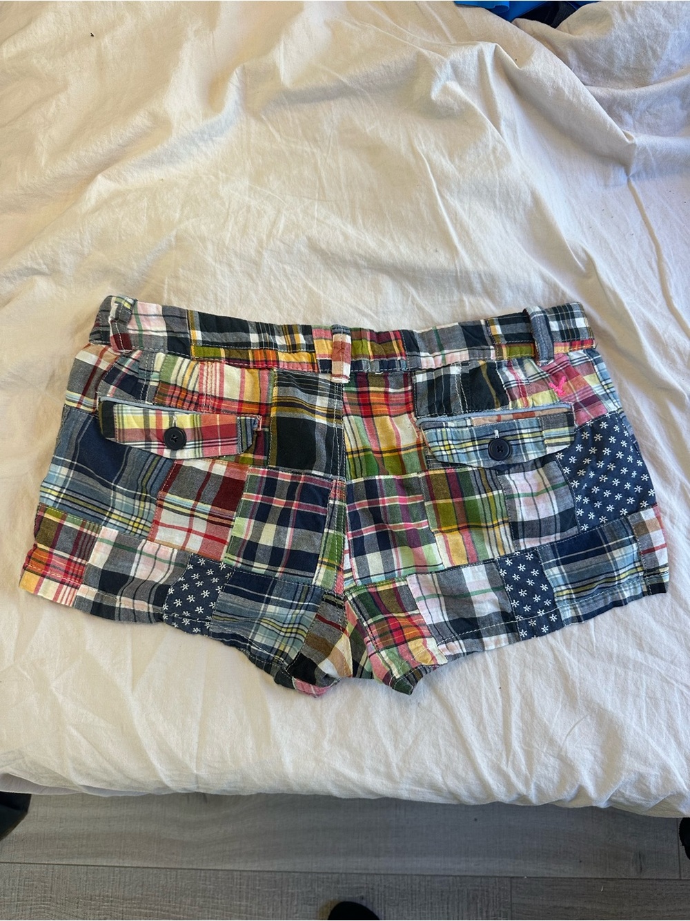 Iconic Vintage Plaid Mini Shorts - Picture 2 of 7